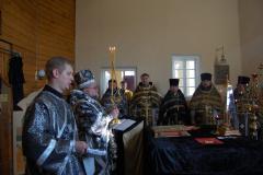 11 марта 2014 года. Архиепископ Артемий совершил Литургию Преждеосвященных Даров в храме Архангела Михаила деревни Новый двор 11 марта 2014 года. Архиепископ Артемий совершил Литургию Преждеосвященных Даров в храме Архангела Михаила деревни Новый двор