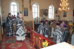 11 марта 2014 года. Архиепископ Артемий совершил Литургию Преждеосвященных Даров в храме Архангела Михаила деревни Новый двор 11 марта 2014 года. Архиепископ Артемий совершил Литургию Преждеосвященных Даров в храме Архангела Михаила деревни Новый двор