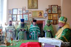 10 июня 2014 года. Архиепископ Артемий совершил литургию в храме Святой Троицы городского поселка Порозово 10 июня 2014 года. Архиепископ Артемий совершил литургию в храме Святой Троицы городского поселка Порозово