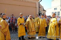 28 июля 2014 года. Архиепископ Артемий совершил литургию во Владимирской церкви города Гродно 28 июля 2014 года. Архиепископ Артемий совершил литургию во Владимирской церкви города Гродно