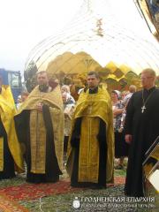 1 августа 2014 года. Освящение куполов храма агрогородка Обухово 1 августа 2014 года. Освящение куполов храма агрогородка Обухово