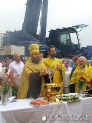 1 августа 2014 года. Освящение куполов храма агрогородка Обухово 1 августа 2014 года. Освящение куполов храма агрогородка Обухово