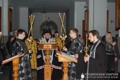 25 февраля 2015 года. Архиепископ Артемий совершил повечерие с чтением канона Андрея Критского в храме в честь Собора Всех Белорусских Святых города Гродно 25 февраля 2015 года. Архиепископ Артемий совершил повечерие с чтением канона Андрея Критского в храме в честь Собора Всех Белорусских Святых города Гродно