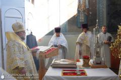 19 августа 2015 года. Архиепископ Артемий совершил литургию в храме в честь Преображения Господня деревни Деречин 19 августа 2015 года. Архиепископ Артемий совершил литургию в храме в честь Преображения Господня деревни Деречин