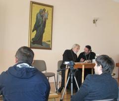 Встреча духовенства Гродненской епархии с о. Александром Борисовым и о. Иоанном (Jovanni) Гуайта. 