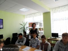 23 сентября 2015 года. Встреча учащихся Скидельского лицея со священником