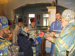 4 ноября 2015 года. Архиепископ Артемий посетил приход в честь Казанской иконы Божией Матери деревни Поречье