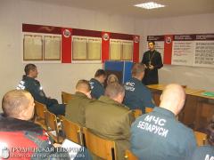 6 октября 2015 года сотрудники Волковысского районного отдела по чрезвычайным ситуациям встретились с клириком Свято-Петропавловского собора иереем Александром Богданом