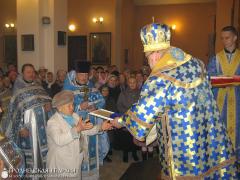 6 ноября 2015 года. Архиепископ Артемий совершил литургию в храме в честь иконы Божией Матери «Всех скорбящих Радость» города Мосты