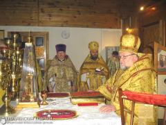 18 ноября 2015 года. Архиепископ Артемий совершил литургию в часовне в честь Святителя Тихона города Гродно