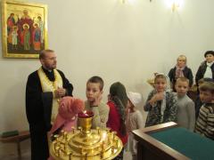 Первая исповедь учеников воскресной школы при Свято-Покровском соборе
