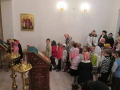 Первая исповедь учеников воскресной школы при Свято-Покровском соборе