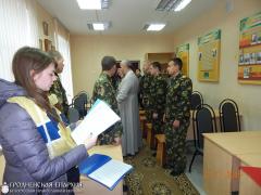 21 ноября 2015 года. Священник и детский хор посетили заставу №9 «Галынка»