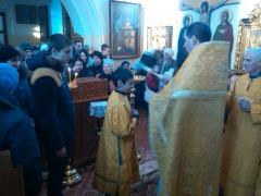 В храмах города Щучина прошли богослужения для школьников