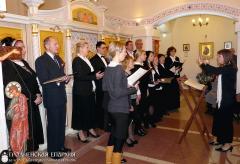 Рождественское выступление хора белорусской духовной музыки «Бацькаўшчына» в храме святителя Луки
