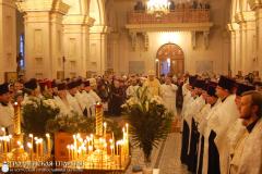 В день Рождества Христова архиепископ Артемий совершил вечерню в кафедральном соборе Гродно
