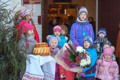 Архиепископ Артемий совершил литургию в храме Архангела Михаила города Скидель