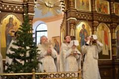 На́вечерие Рождества Христова (Рождественский сочельник) в Свято-Покровском соборе г.Гродно