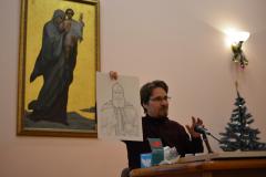 17 января 2016 года в актовом зале Свято-Покровского кафедрального собора г.Гродно иконописец Евгений Коваль провел тематическую встречу: "Рождение иконы".(Илья Муромец)