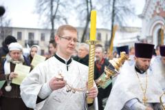 В день Крещения Господня архиепископ Артемий совершил литургию в кафедральном соборе Гродно +аудио