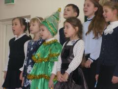 Учащиеся воскресной школы посетили жильцов Дома ветеранов