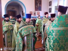 В храме деревни Орля состоялось соборное богослужение духовенства Щучинского благочиния