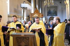 В годовщину интронизации Святейшего Патриарха Кирилла в Покровском соборе совершен благодарственный молебен