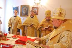 Архиепископ Артемий совершил литургию в малом храме прихода Сретения Господня деревни Гожа