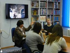 В Центральной городской библиотеке состоялось встреча с этномузыковедом Еленой Шатько