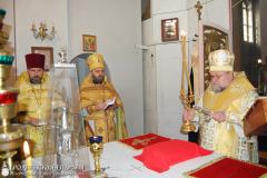 В Неделю о Страшном суде архиепископ Артемий совершил литургию в храме Преображения Господня деревни Волпа