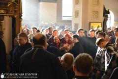 Архиепископ Артемий возглавил вечерню и чин прощения в кафедральном соборе Гродно