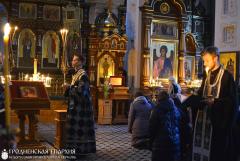 В первый день Великого поста архиепископ Артемий совершил повечерие с чтением канона Андрея Критского в кафедральном соборе Гродно