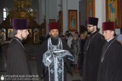 Архиепископ Артемий совершил повечерие с чтением канона Андрея Критского в храме в честь Собора Всех Белорусских Святых