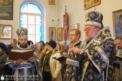 В пятницу первой седмицы Великого поста архиепископ Артемий совершил Литургию Преждеосвященных Даров во Владимирской церкви города Гродно