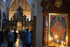 Пятница 1-й седмицы в Покровском соборе: Литургия Преждеосвященных Даров и освящение колива