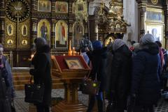 Пятница 1-й седмицы в Покровском соборе: Литургия Преждеосвященных Даров и освящение колива