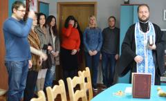 Протоиерей Владимир Петручик освятил "Телерадиокомпанию "Гродно"