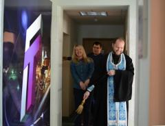 Протоиерей Владимир Петручик освятил "Телерадиокомпанию "Гродно"