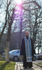 Протоиерей Владимир Петручик освятил "Телерадиокомпанию "Гродно"