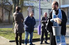 Протоиерей Владимир Петручик освятил "Телерадиокомпанию "Гродно"