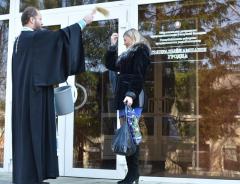 Протоиерей Владимир Петручик освятил "Телерадиокомпанию "Гродно"