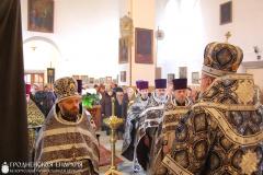 Архиепископ Артемий совершил Литургию Преждеосвященных Даров в храме в честь Святого Духа деревни Озеры