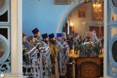 Архиепископ Артемий совершил Литургию Преждеосвященных Даров в храме в честь Покрова Пресвятой Богородицы деревни Первомайская