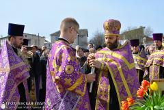 В микрорайоне Барановичи состоялась закладка храма в честь Августовской иконы Божией Матери