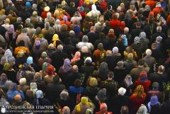 В день Входа Господня в Иерусалим архиепископ Артемий совершил литургию в кафедральном соборе города Гродно