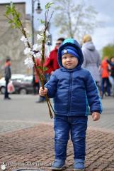 В день Входа Господня в Иерусалим архиепископ Артемий совершил литургию в кафедральном соборе города Гродно