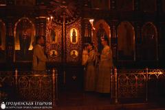 В праздник Воскресения Христова архиепископ Артемий возглавил Пасхальные богослужения в кафедральном соборе Гродно