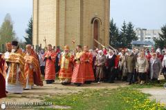 В понедельник Светлой седмицы архиепископ Артемий совершил литургию в храме Благовещения Пресвятой Богородицы города Волковыска