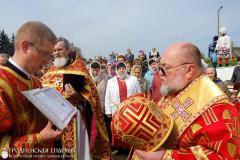 В понедельник Светлой седмицы архиепископ Артемий совершил литургию в храме Благовещения Пресвятой Богородицы города Волковыска