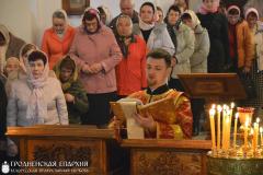 Архиепископ Артемий совершил литургию в нижнем храме прихода Собора Всех Белорусских Святых города Гродно